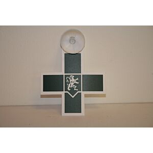 Croix verte pour infirmières - avec ventouse